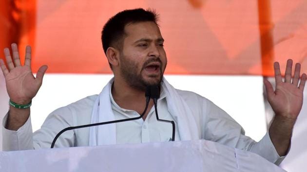 RJD leader and leader of opposition in Bihar Assembly Tejashwi Yadav.(ANI)