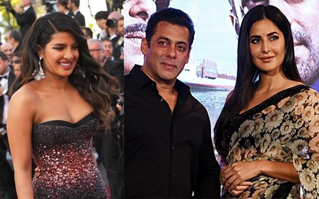 Salman Khan has suggested Priyanka Chopra to join them in Bharat promotions as she had loved the script.(AFP)