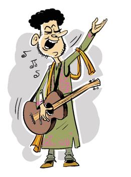 She models, sings, plays guitar, has a music guru and a friend who’s also a life coach. Is always fully made up and dressed in designer wear. She’s not a struggler; she does live gigs all the time. (: sudhir shetty)