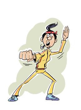 : No one talent is enough for the multi-tasker. Typically, he or she will be martial arts trainer, aspiring actor, fixer, talent scout and mentor all in one. (Illustration: sudhir shetty)