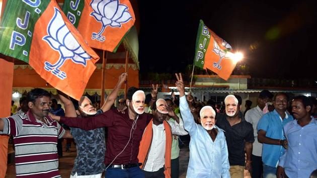 With strong leads in terms of vote share vis-à-vis its next rival in central and western India, a steadily increasing geographical footprint and aggregate vote share, BJP seems to have become the new political hegemon(Arabinda Mahapatra /HT Photo) With strong leads in terms of vote share vis-à-vis its next rival in central and western India, a steadily increasing geographical footprint and aggregate vote share, BJP seems to have become the new political hegemon(Arabinda Mahapatra /HT Photo)