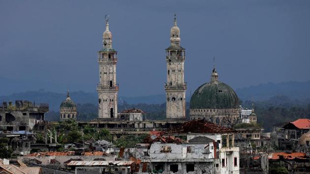 Dilapidated structures are seen at the most affected war-torn area of Marawi City at Lanao del Sur province, Philippines. The area remains abandoned two years since pro-Islamic State militants began their attacks on May 23, 2017. The displaced inhabitants of the city continue to bear the brunt of the attacks, living in dilapidated localities and struggling to make ends meet. (Eloisa Lopez / REUTERS) Dilapidated structures are seen at the most affected war-torn area of Marawi City at Lanao del Sur province, Philippines. The area remains abandoned two years since pro-Islamic State militants began their attacks on May 23, 2017. The displaced inhabitants of the city continue to bear the brunt of the attacks, living in dilapidated localities and struggling to make ends meet. (Eloisa Lopez / REUTERS)