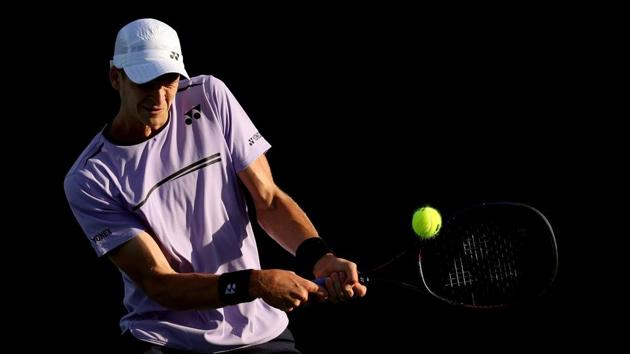 File image of Tennis star Hubert Hurkacz of Poland.(AFP)