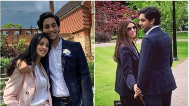 Navya Naveli Nanda and Shweta Bachchan Nanda are in London for Agastya Nanda’s graduation ceremony.