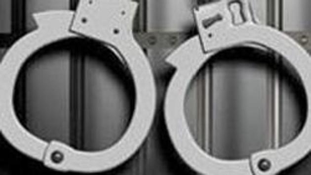 The Special Task Force (STF) of Haryana Police on Saturday arrested two men wanted for six murders in Haryana and Rajasthan, and each carried a reward of Rs 1 lakh.