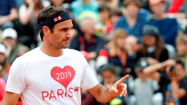 Tennis - French Open - Roland Garros, Paris, France - May 25, 2019 Switzerland's Roger Federer attends a training session on the eve of the start of the tournament (REUTERS) Tennis - French Open - Roland Garros, Paris, France - May 25, 2019 Switzerland's Roger Federer attends a training session on the eve of the start of the tournament (REUTERS)