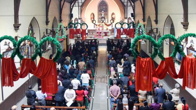 A crisis loomed large over Kerala’s influential Syro-Malabar Catholic Church with priests of an Archdiocese reading out a circular during Sunday mass in churches under its jurisdiction blaming Church head Cardinal George Alencherry over a criminal case filed against a section of priests.Photo by Sanket Wankhade/HT PHOTO)(HT Photo)