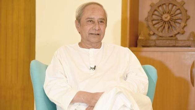BJD president and Odisha Chief Minister Naveen Patnaik was elected the BJD legislature party leader by the newly elected MLAs at a meeting held at the party headquarters.(HT PHOTO)