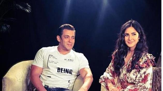 Salman Khan and Katrina Kaif promoting their upcoming film, Bharat.