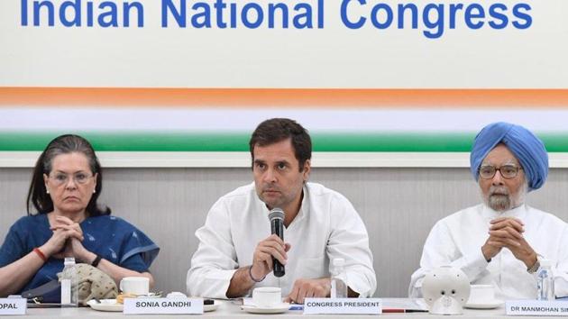 By questioning the 2016 surgical strikes and 2019 Balakot air strike, the Congress fell on the wrong side of the nationalism narrative sweeping the country .(Sanjeev Verma / HT Photo)