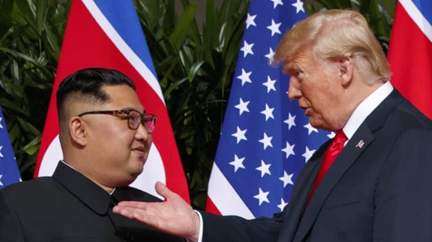 The US leader, who has had two rounds of talks with North Korea’s Kim Jong Un, described him as a “very smart” man who knew he needed to denuclearise. Image used for representational purpose only.(AP/ File photo)