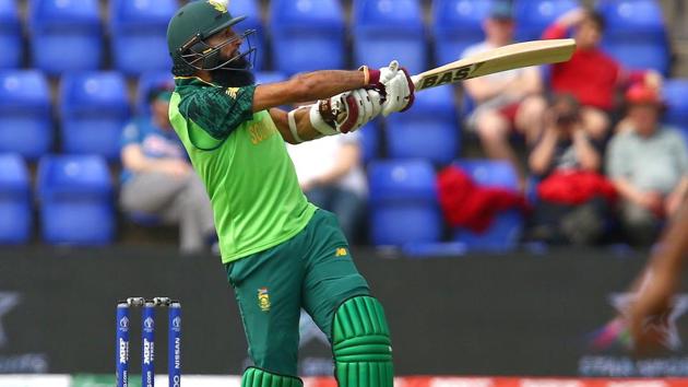 Hashim Amla plays a shot during the 2019 Cricket World Cup warm up match between Sri Lanka and South Africa.(AFP) Hashim Amla plays a shot during the 2019 Cricket World Cup warm up match between Sri Lanka and South Africa.(AFP)