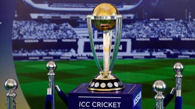 The 2019 ICC Cricket World Cup Trophy is seen during a trophy tour event. (REUTERS) The 2019 ICC Cricket World Cup Trophy is seen during a trophy tour event. (REUTERS)