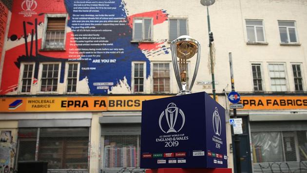 The ICC Cricket World Cup trophy on display(Getty Images for CWC19)