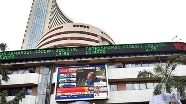 The benchmark BSE Sensex jumped over 100 points in early trade Monday driven by gains in banking stocks amid unabated foreign fund inflow.(PTI Photo) The benchmark BSE Sensex jumped over 100 points in early trade Monday driven by gains in banking stocks amid unabated foreign fund inflow.(PTI Photo)