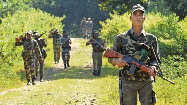 CoBRA or the Commando Battalion for Resolute Action is a specialised unit of the Central Reserve Police Force.(HT File Photo)