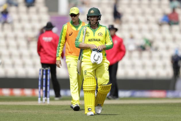 Aaron Finch was dismissed for 11 runs in the fourth over. (AP) 