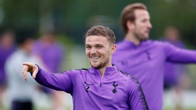 Tottenham's Kieran Trippier during training.(Action Images via Reuters)