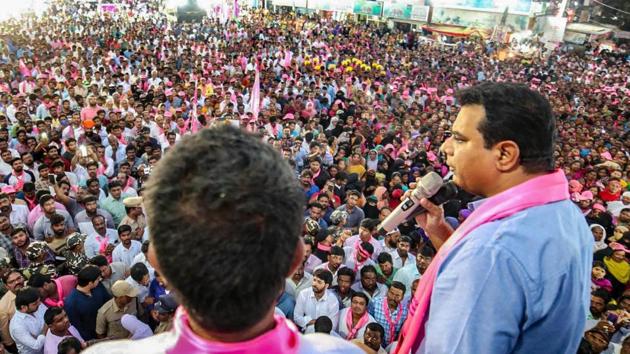 The TRS, which expected to win 16 out of 17 Lok Sabha seats in the state and play the role of kingmaker in Delhi in the event of a hung parliament, won nine seats.(PTI) The TRS, which expected to win 16 out of 17 Lok Sabha seats in the state and play the role of kingmaker in Delhi in the event of a hung parliament, won nine seats.(PTI)