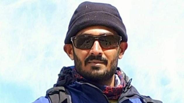 Nihal Ashpak Bagwan (27), a student of physical education at Bharati Vidyapeeth, Katraj, in Pune, died of exhaustion while descending from Mount Everest on May 24, according to Nepali officials. (HT PHOTO) Nihal Ashpak Bagwan (27), a student of physical education at Bharati Vidyapeeth, Katraj, in Pune, died of exhaustion while descending from Mount Everest on May 24, according to Nepali officials. (HT PHOTO)