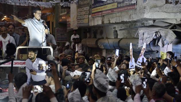 The AAP suffered a crushing defeat in the Lok Sabha polls and won just one out of over 40 seats on which it fielded its candidates. (Sanchit Khanna/HT File photo) The AAP suffered a crushing defeat in the Lok Sabha polls and won just one out of over 40 seats on which it fielded its candidates. (Sanchit Khanna/HT File photo)