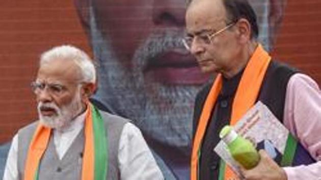 Prime Minister Narendra Modi with finance minister Arun Jaitley (PTI file photo) Prime Minister Narendra Modi with finance minister Arun Jaitley (PTI file photo)