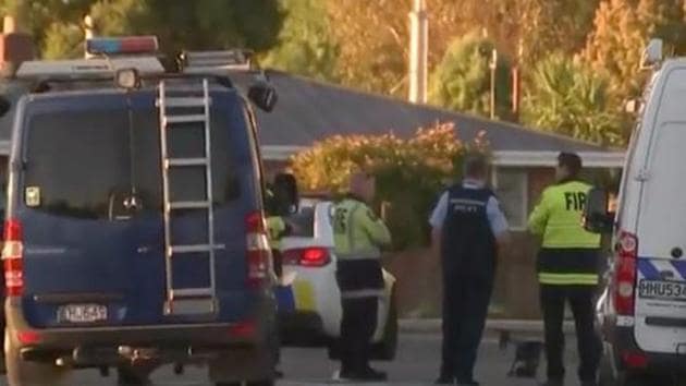 Police officers and vehicles are seen behind police cordon, in Christchurch, New Zealand in this still image taken from video April 30, 2019.(REUTERS FILE Photo)