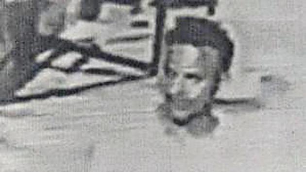 The suspect as seen in the CCTV footage.(Sourced)