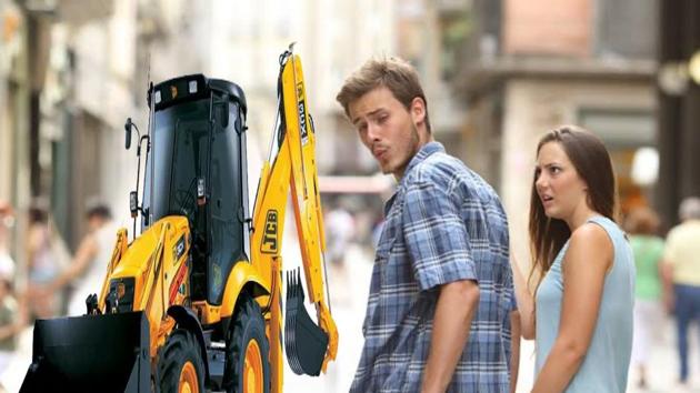 Indians are busy making memes and GIFs of JCB excavators.(Twitter/@Mr_LoLwa)