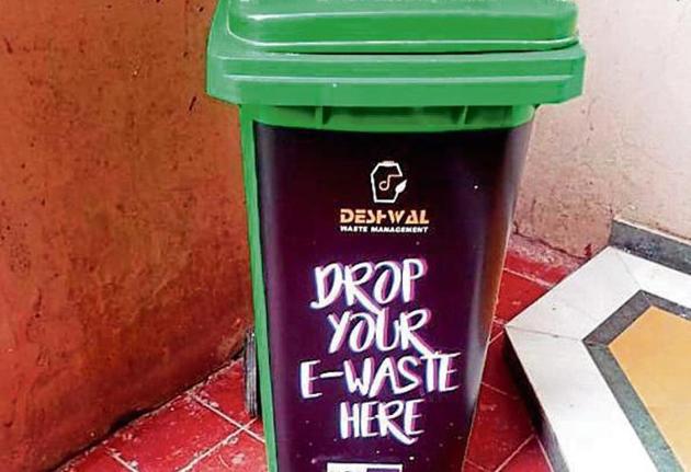 Residents and corporate employees have been sensitised to use black colour coded bins to dump e-waste. (Sourced) Residents and corporate employees have been sensitised to use black colour coded bins to dump e-waste. (Sourced)