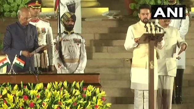 Thakur, 44, gave credit to his return to Parliament to his hard work and his bond with his roots. (ANI Photo) Thakur, 44, gave credit to his return to Parliament to his hard work and his bond with his roots. (ANI Photo)