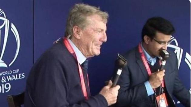 John Wright and Sourav Ganguly during commentary(Screen Grab)