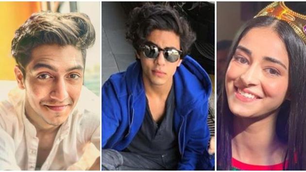 Ahaan Panday, Aryan Khan and Ananya Panday were out partying on Wednesday.(Instagram)