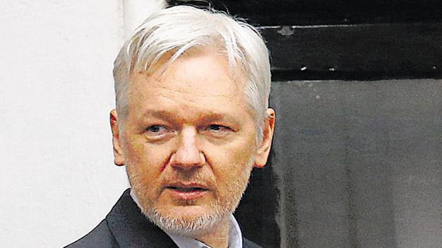 WikiLeaks said it had grave concerns about Assange’s health and that he had been moved to a health ward at London’s Belmarsh high-security prison.(GETTY IMAGES)