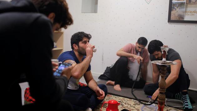 (2nd L-R) Peter Hansen, 30, Jamshid Rostami, 26 and Paman Farjolahi, 26, all Kurdish-Iranians and residents for over 2 years at Kaershovedgaard. Danes, famed for their ‘hygge’ - a word roughly meaning “cosiness” - and for being among the happiest people in the world, were long known for their progressive laws. But now they are seen as taking the harshest line on immigration within the Nordic region. (Andrew Kelly / REUTERS) (2nd L-R) Peter Hansen, 30, Jamshid Rostami, 26 and Paman Farjolahi, 26, all Kurdish-Iranians and residents for over 2 years at Kaershovedgaard. Danes, famed for their ‘hygge’ - a word roughly meaning “cosiness” - and for being among the happiest people in the world, were long known for their progressive laws. But now they are seen as taking the harshest line on immigration within the Nordic region. (Andrew Kelly / REUTERS)