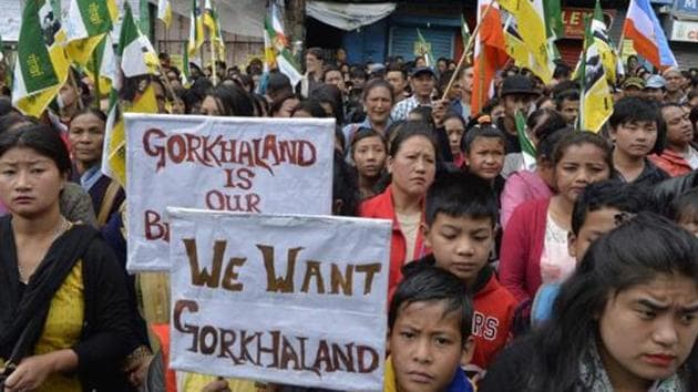 The 11 families from the Darjeeling hills whose family members had been killed by the West Bengal police during the 2017 anti-language imperialism and Gorkhaland agitation, will be attending the inauguration of the new government.(AFP PHOTO) The 11 families from the Darjeeling hills whose family members had been killed by the West Bengal police during the 2017 anti-language imperialism and Gorkhaland agitation, will be attending the inauguration of the new government.(AFP PHOTO)