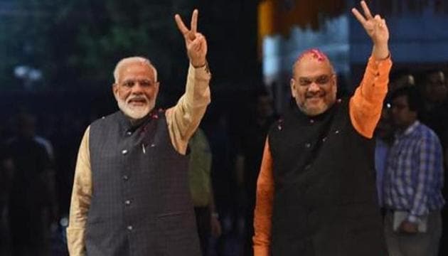 Amit Shah, the architect of BJP’s victory of 303 seats in the Lok Sabha, is believed to be among those who will join the Modi cabinet.(AFP FILE)