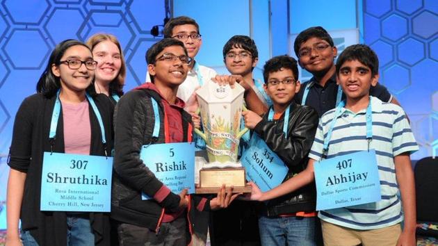 Each winner will receive a Scripps Cup and $50,000 cash prize from Scripps.(Scripps National Spelling Bee/Twitter) Each winner will receive a Scripps Cup and $50,000 cash prize from Scripps.(Scripps National Spelling Bee/Twitter)