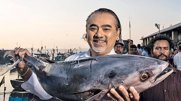HT Brunch took Dharshan Munidasa to Sassoon Docks in Mumbai, where he seems to feel at home; Make-up and hair: Ashish Moitra(Aalok Soni)