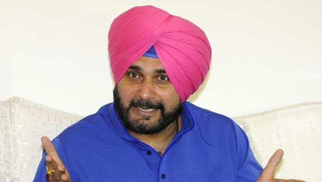 Navjot Singh Sidhu on Thursday hit back at chief minister Capt Amarinder Singh for unfairly “singling” him out for the poor show of the Congress in some urban areas by raising questions about his department’s performance.Photo by Anil Dayal/Hindustan Times