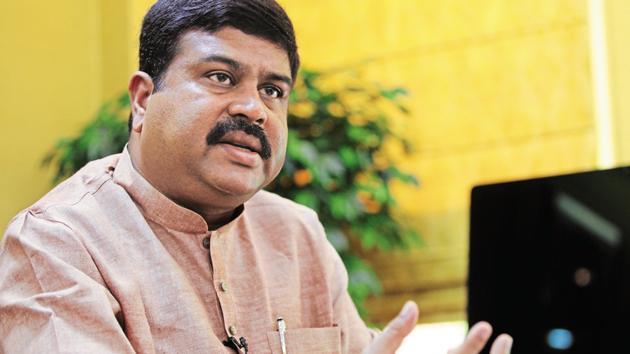 Pradhan said he would continue the energy security policy that was initiated since May 2014 and the work which had been done in the recent past, would be taken ahead in a “comprehensive and coordinated” manner.(HTPhoto)