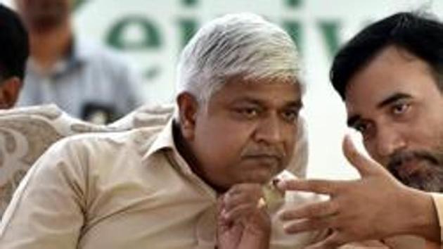 Delhi’s social welfare minister Rajendra Pal Gautam on Thursday said that central government guidelines are not “fully implemented” in Delhi(Sonu Mehta/HT PHOTO)