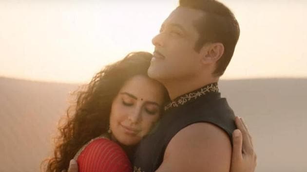 Salman and Katrina in a still from Chashni, a song from Bharat.