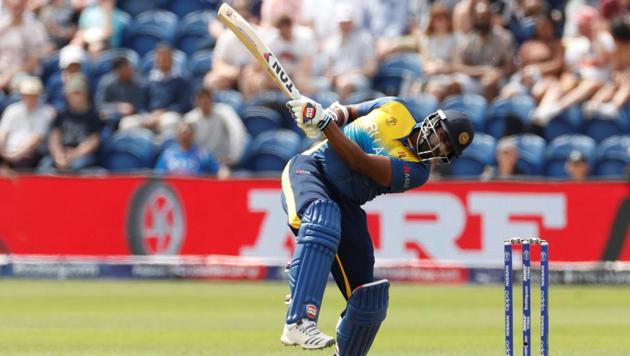 Sri Lanka’s Thisara Perera in action. (Action Images via Reuters)