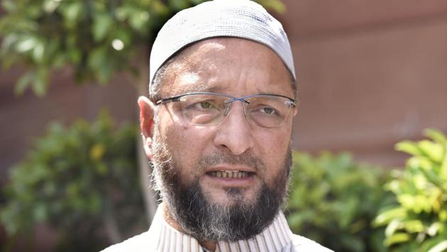 Owaisi said that Muslims were equal citizens of this country and they cannot be denied the rights guaranteed to them by the Constitution of India.(Sonu Mehta/HT PHOTO)