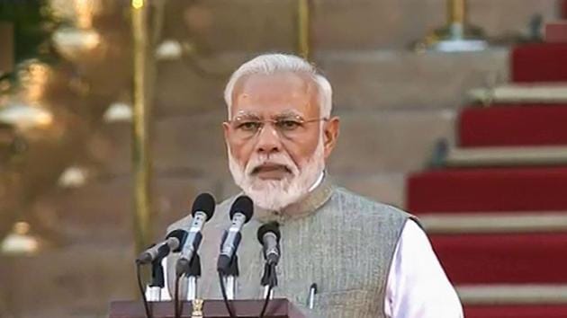 Narendra Modi took oath as prime minister for the second term on May 30.(PTI Photo)