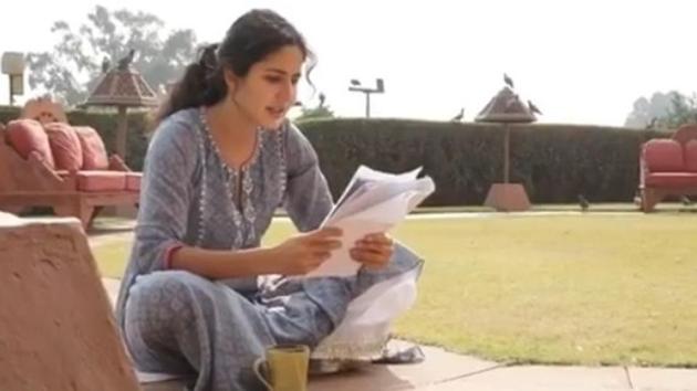 Katrina Kaif shared a video from Bharat sets on Instagram.