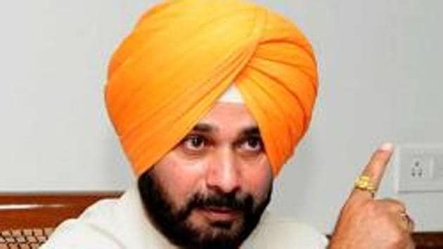 The CM had hinted that he would seek a change in Sidhu’s portfolio from the party high command, blaming the minister for lack of development in urban areas.(HT File Photo)