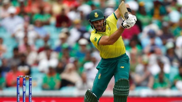 South Africa's Aiden Markram plays a shot. (AFP)