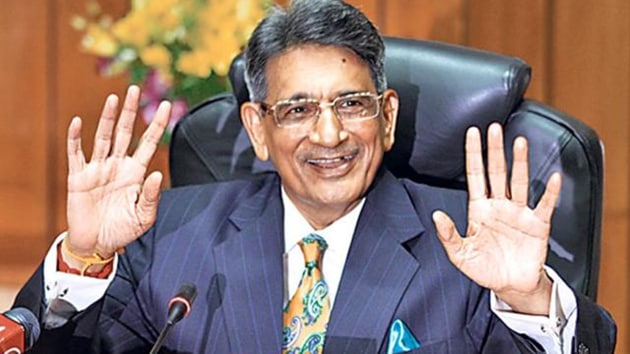 Former Chief Justice of India R.M. Lodha was cheated of ₹1 lakh in an online scam after the email account of his friend, a retired judge, was hacked, a police officer said on Sunday. (HT Photo) Former Chief Justice of India R.M. Lodha was cheated of ₹1 lakh in an online scam after the email account of his friend, a retired judge, was hacked, a police officer said on Sunday. (HT Photo)
